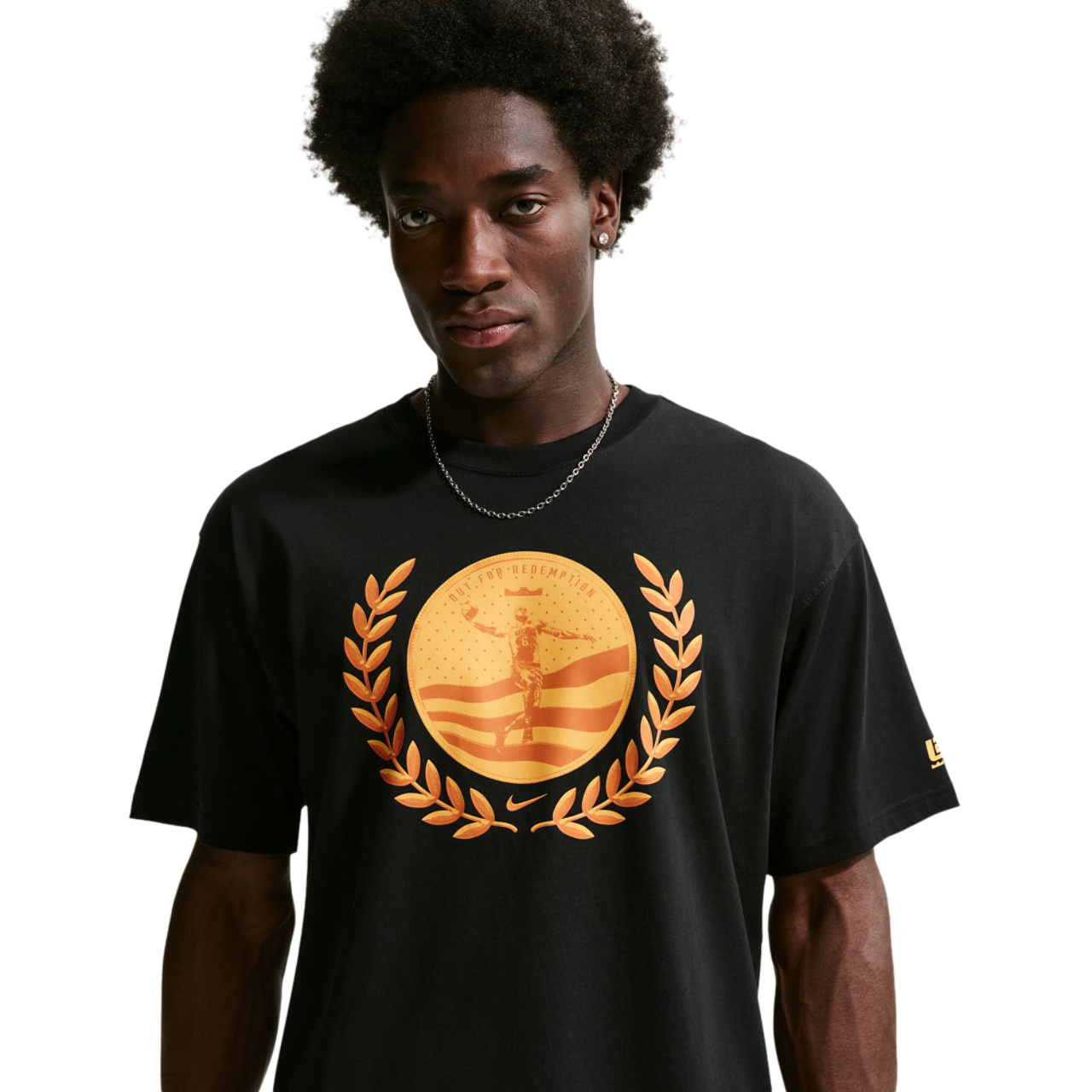 Nike Men's Basketball LBJ 'Out For Redemption' T-Shirt Image 1 of 5. Tap to open photo gallery.