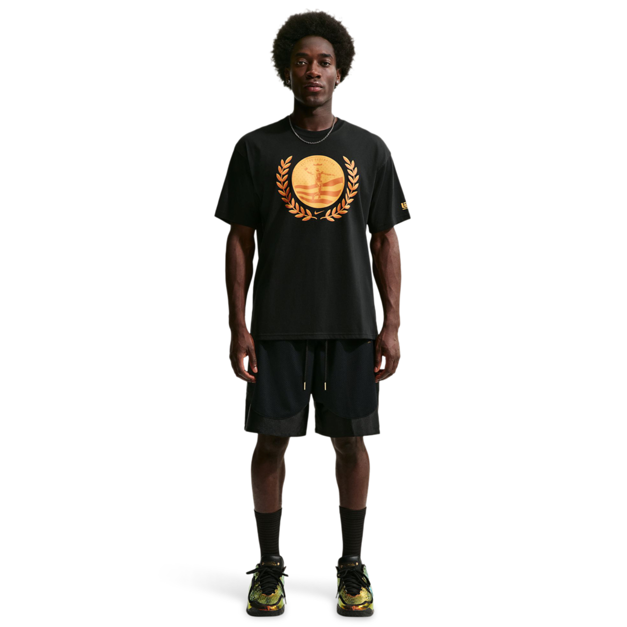 Nike Men's Basketball LBJ 'Out For Redemption' T-Shirt Image 2 of 5. Tap to open photo gallery.