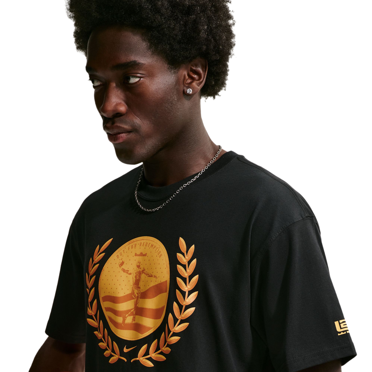 Nike Men's Basketball LBJ 'Out For Redemption' T-Shirt Image 3 of 5. Tap to open photo gallery.
