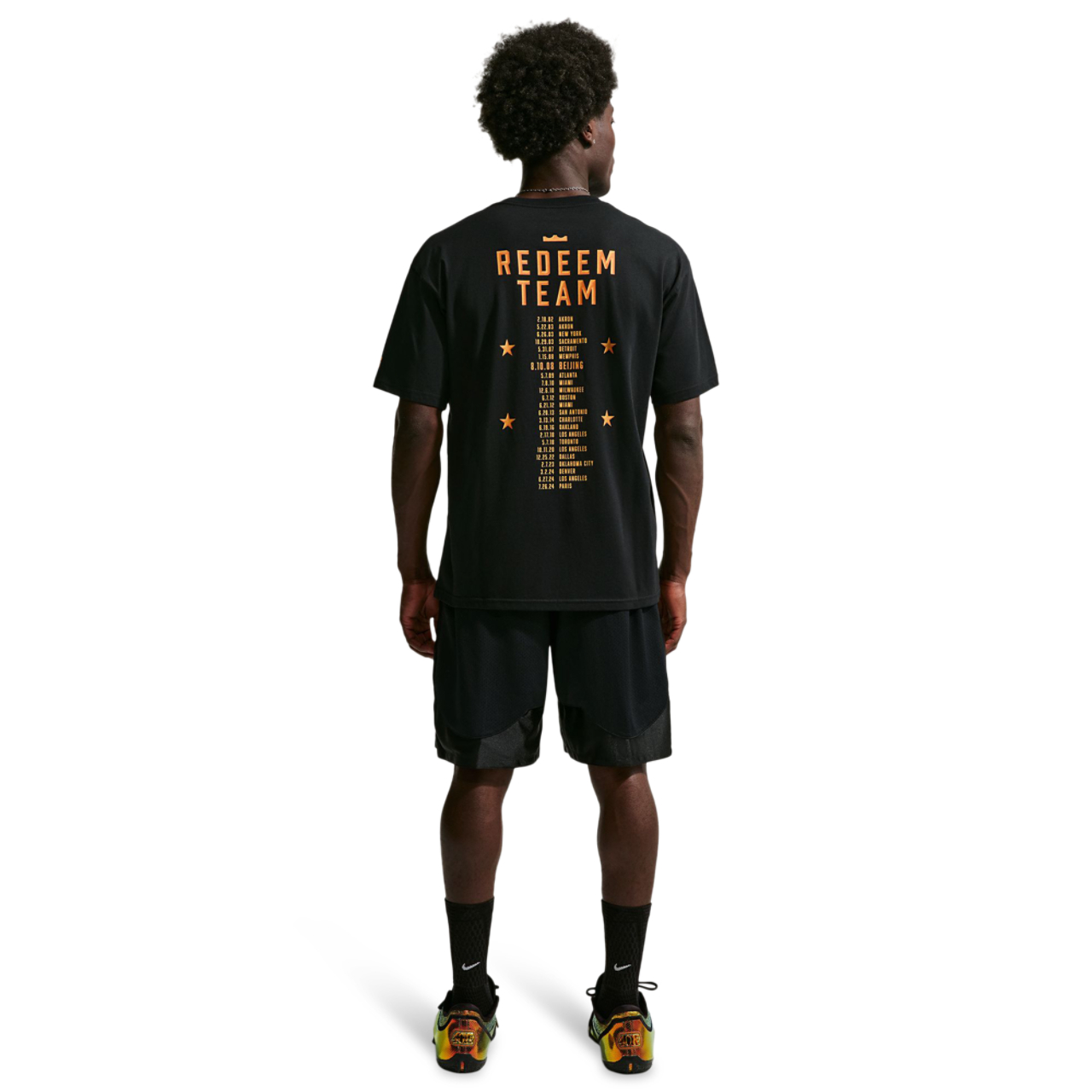 Nike Men's Basketball LBJ 'Out For Redemption' T-Shirt Image 4 of 5. Tap to open photo gallery.