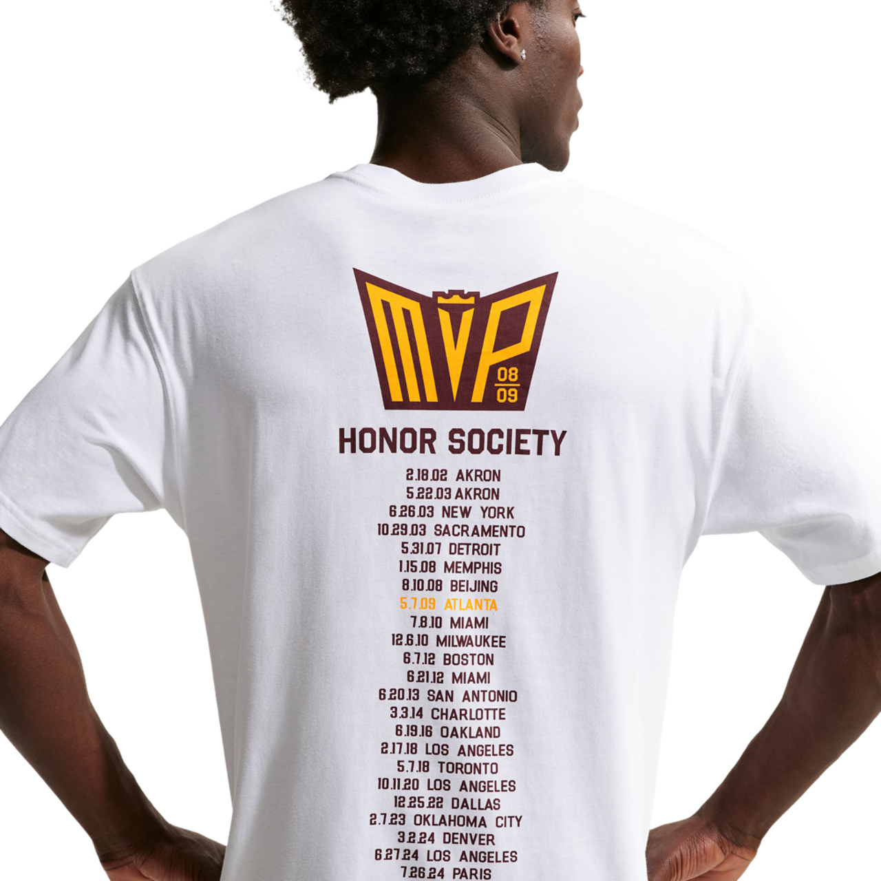 Nike Men's Basketball LBJ 'Honour Society' T-Shirt Image 2 of 6. Tap to open photo gallery.