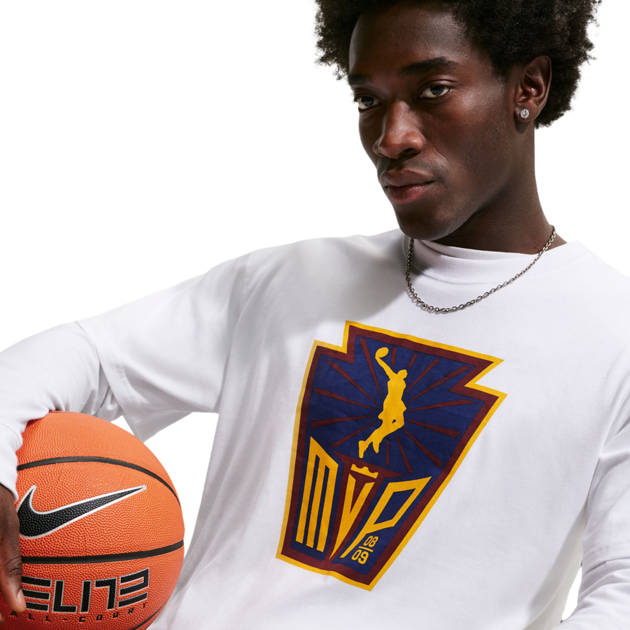 Nike Men's Basketball LBJ 'Honour Society' T-Shirt Image 3 of 6. Tap to open photo gallery.