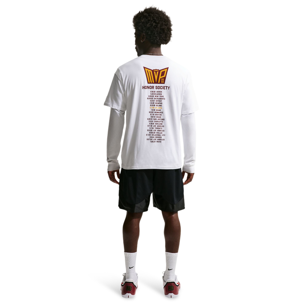 Nike Men's Basketball LBJ 'Honour Society' T-Shirt Image 6 of 6. Tap to open photo gallery.