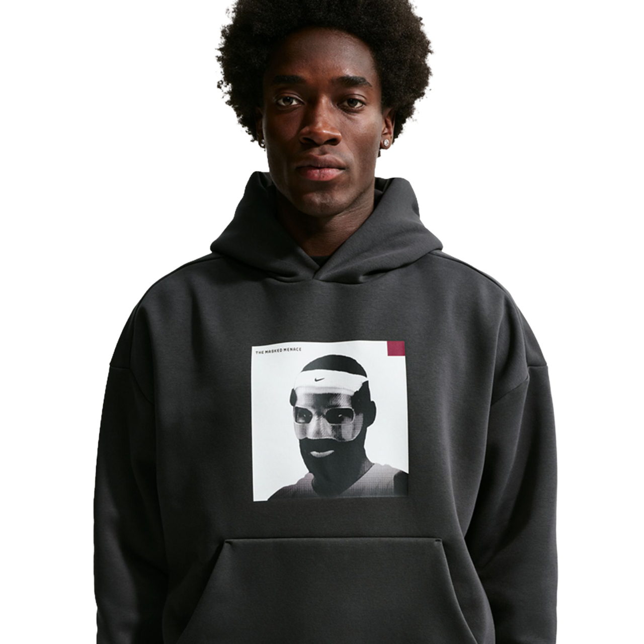 Nike Lebron James The Masked Mena Hoodie Image 1 of 6. Tap to open photo gallery.