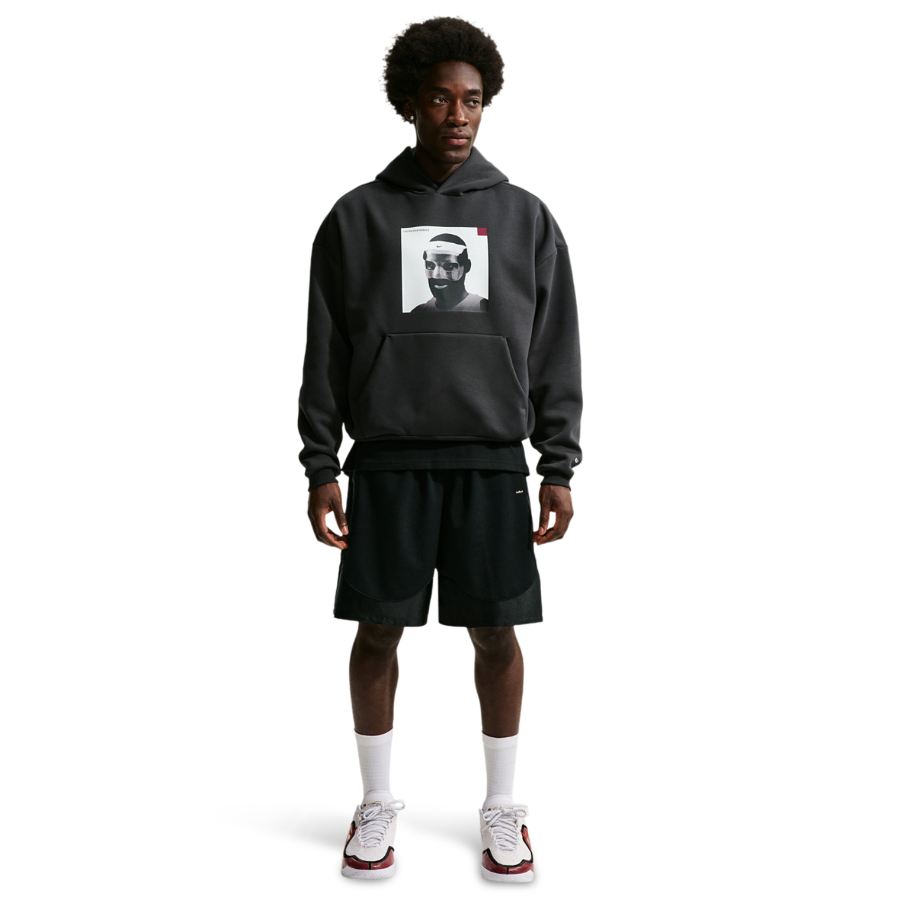 Nike Lebron James The Masked Mena Hoodie Image 5 of 6. Tap to open photo gallery.