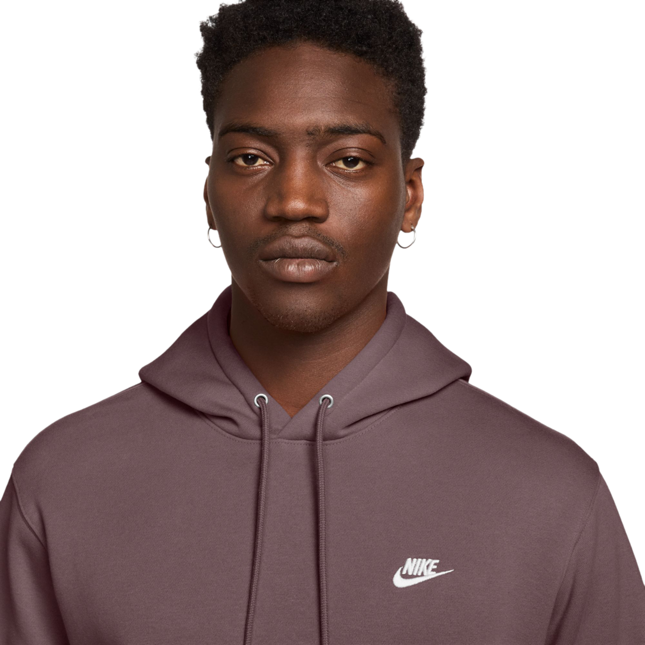 Nike Club Brushed Fleece Hoodie Image 2 of 3. Tap to open photo gallery.
