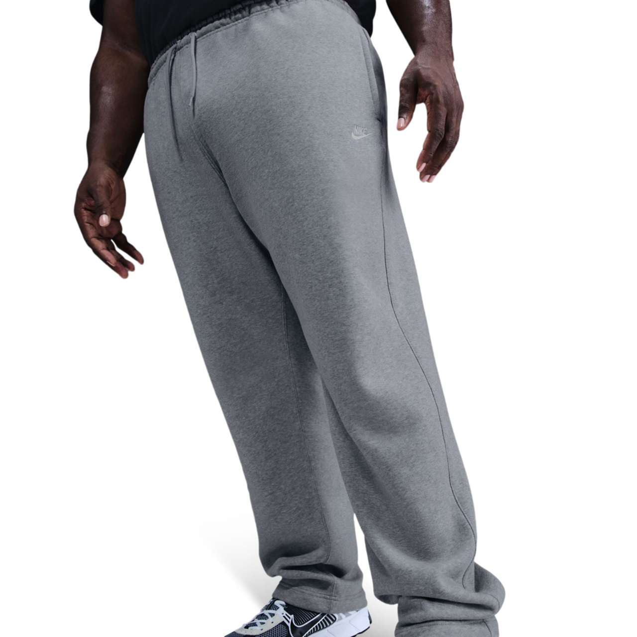 Nike Club Brushed Fleece Open Hem Pant Image 1 of 6. Tap to open photo gallery.