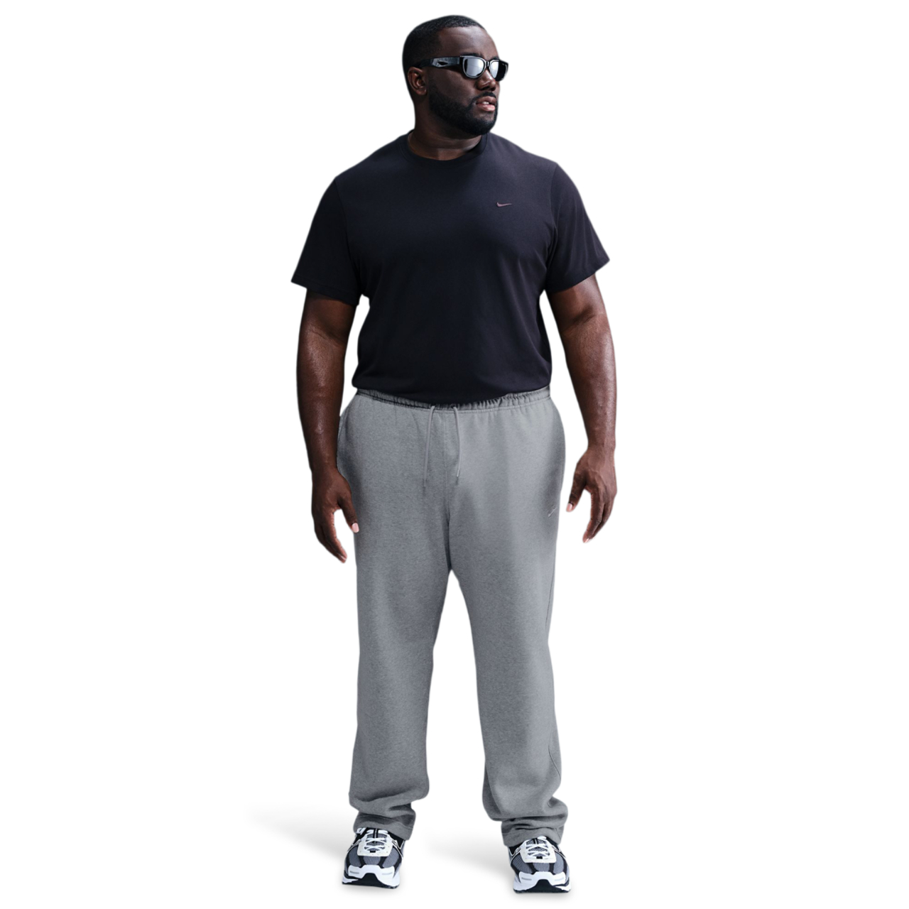 Nike Club Brushed Fleece Open Hem Pant Image 3 of 6. Tap to open photo gallery.