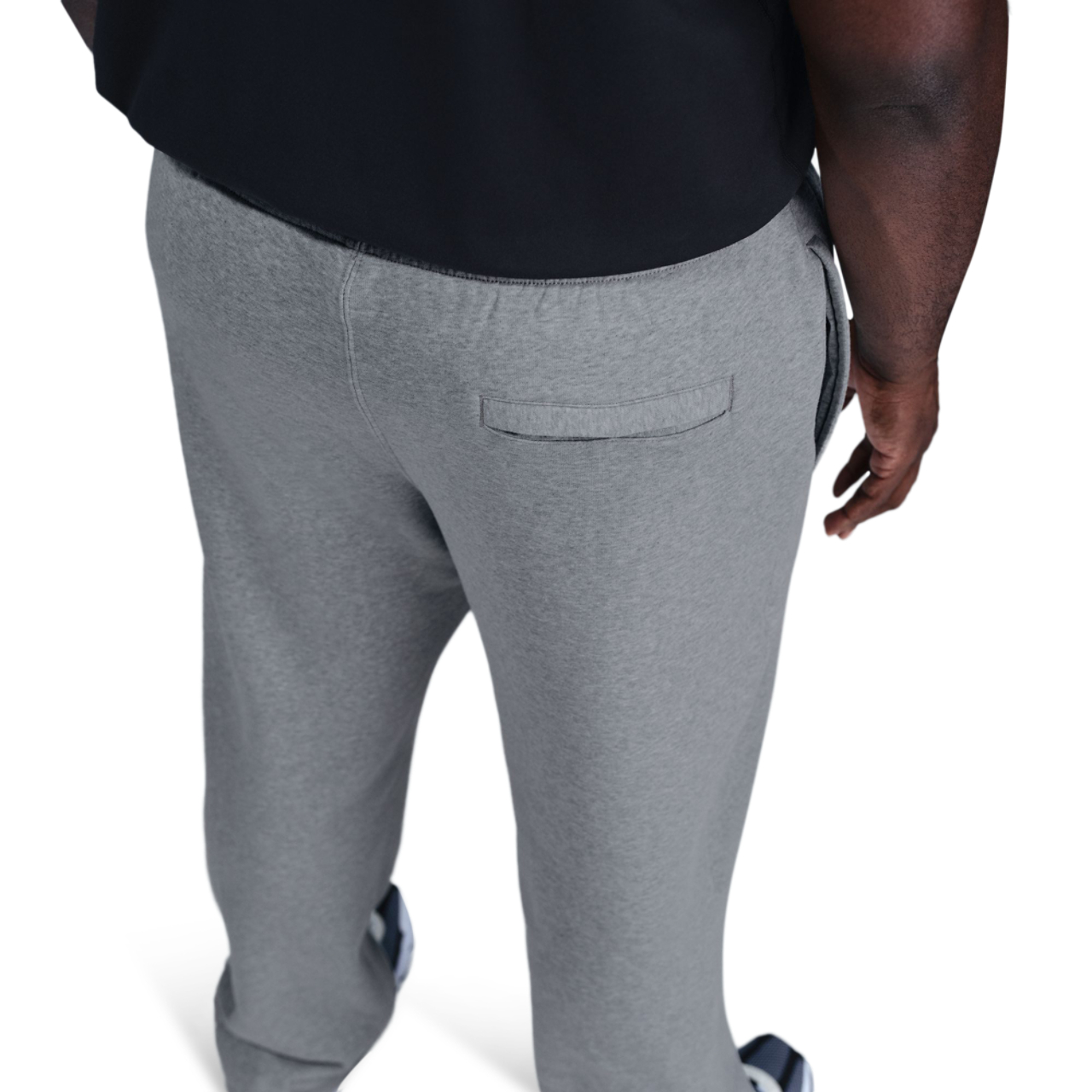 Nike Club Brushed Fleece Open Hem Pant Image 5 of 6. Tap to open photo gallery.