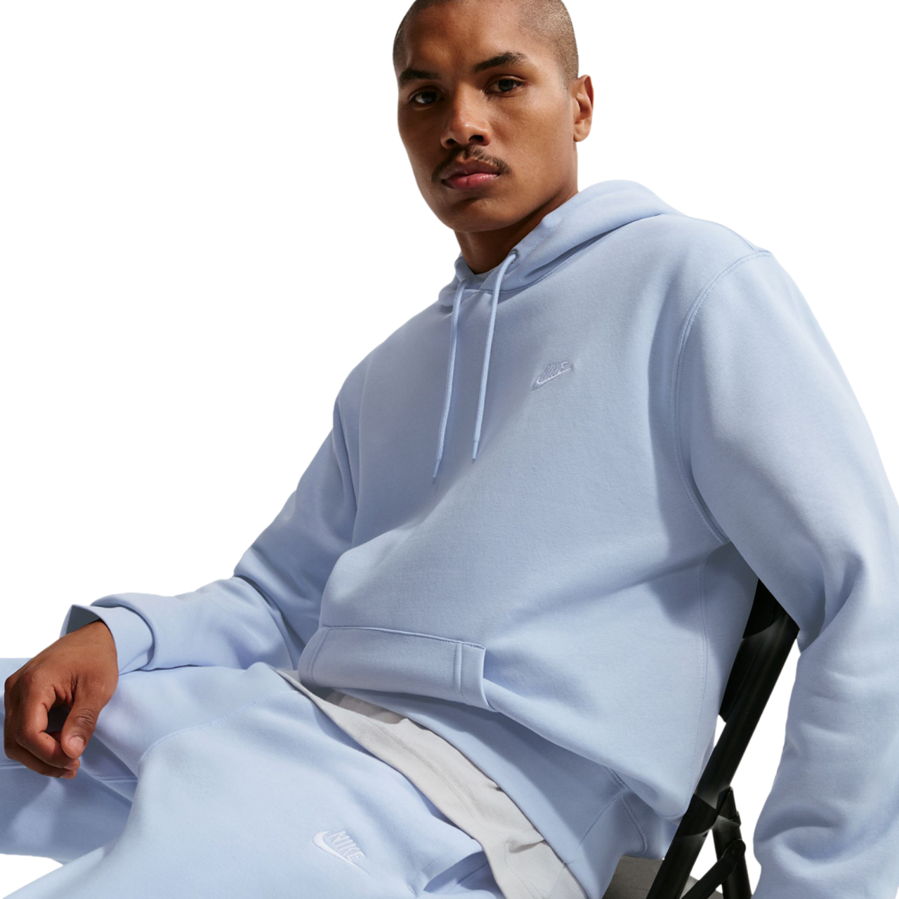 Nike Club Brushed Fleece Hoodie Image 1 of 6. Tap to open photo gallery.