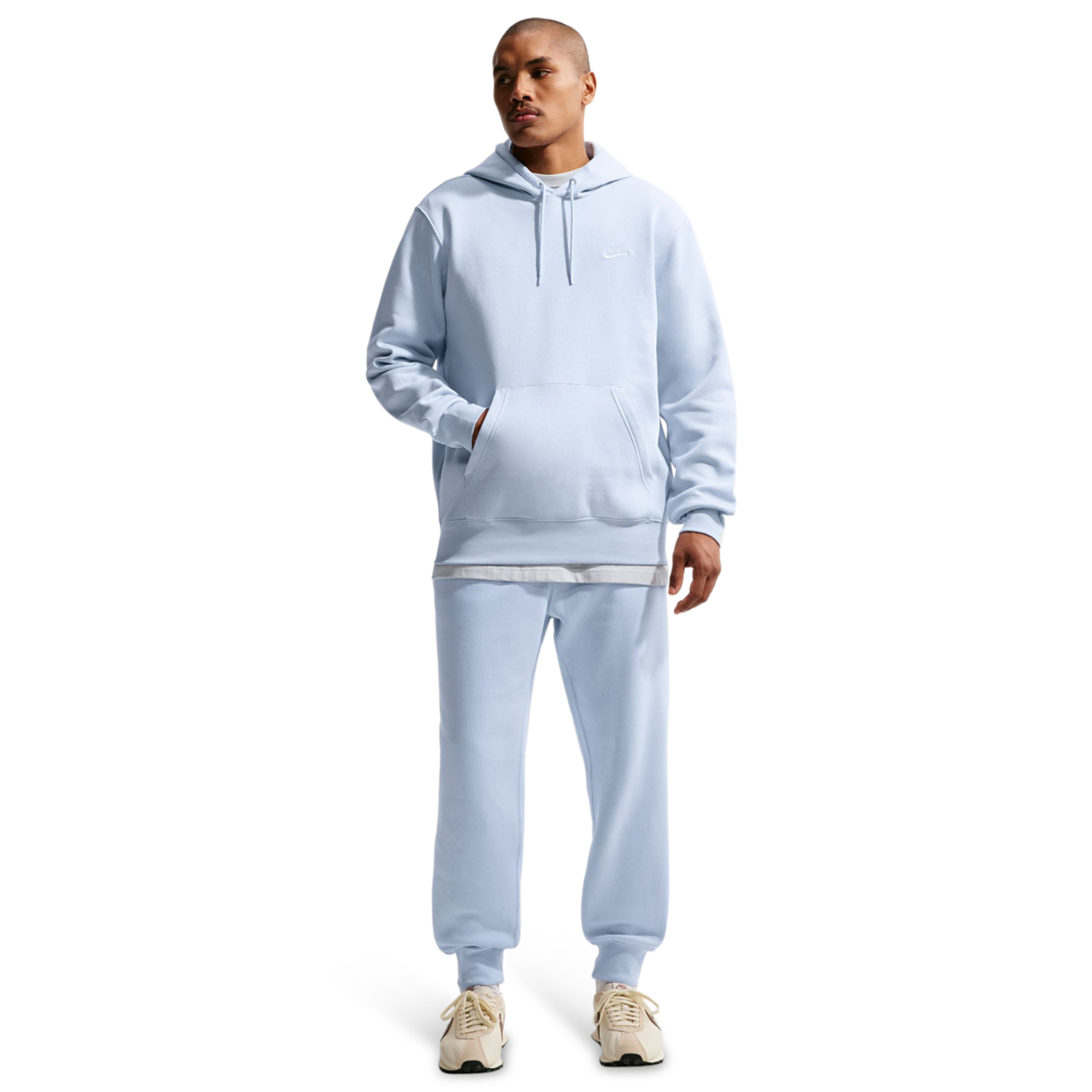 Nike Club Brushed Fleece Hoodie Image 3 of 6. Tap to open photo gallery.