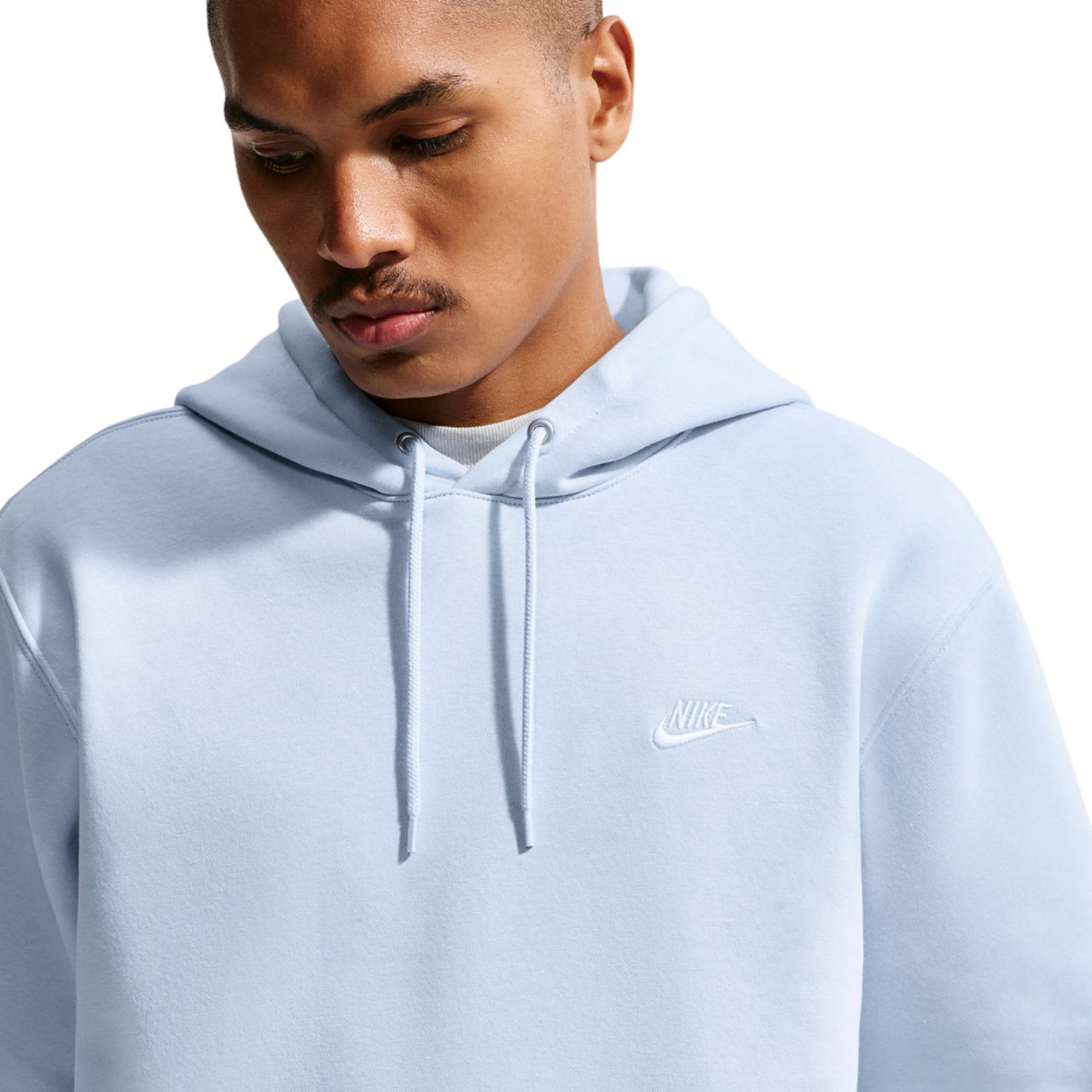 Nike Club Brushed Fleece Hoodie Image 4 of 6. Tap to open photo gallery.