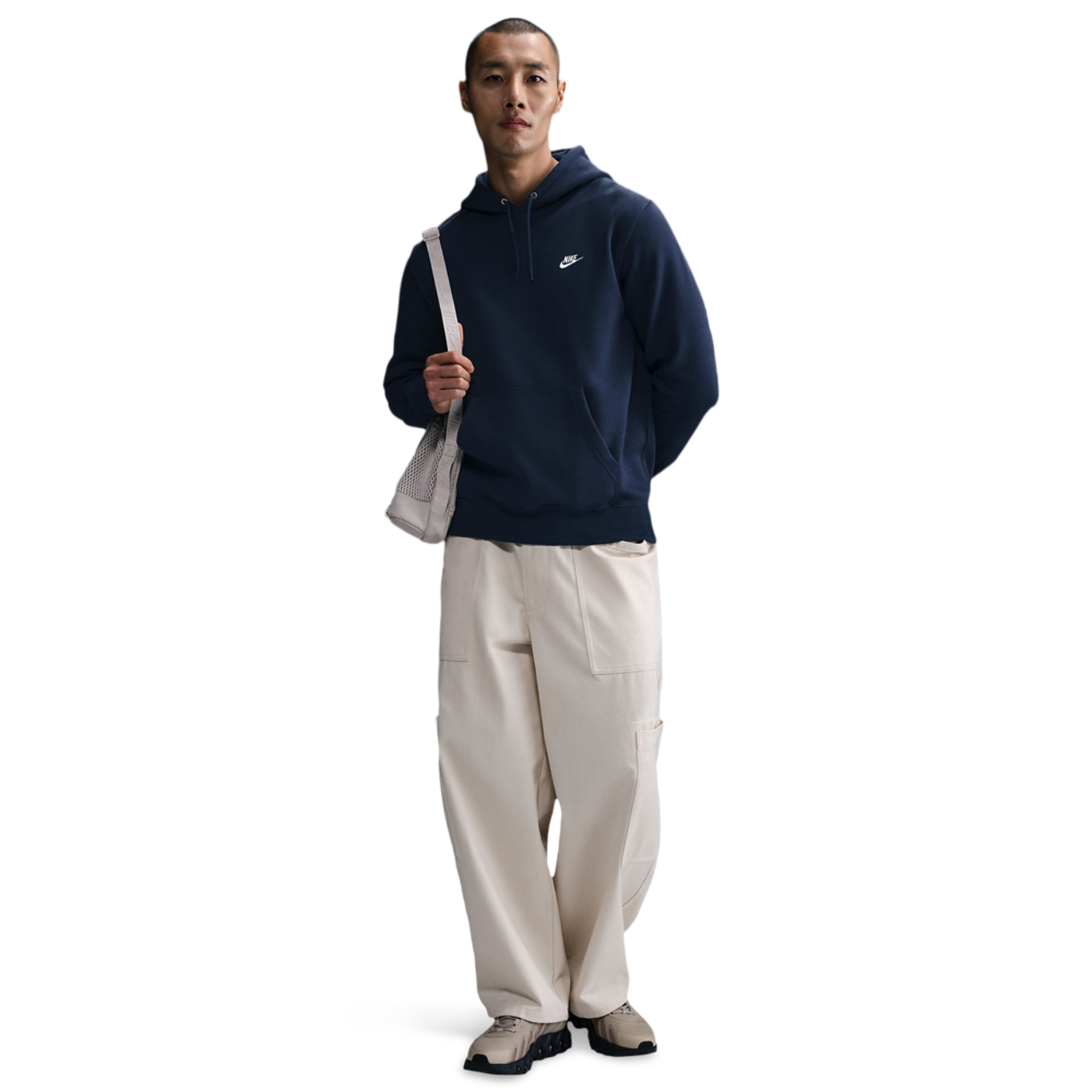 Nike Club Brushed Fleece Hoodie Image 3 of 6. Tap to open photo gallery.