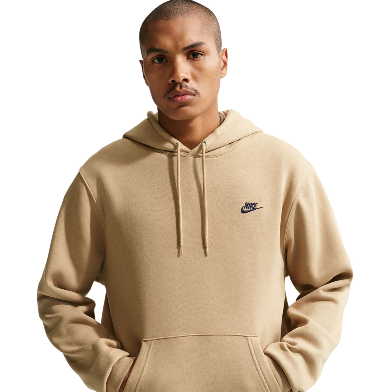 Nike Club Brushed Fleece Hoodie Image 1 of 5. Tap to open photo gallery.