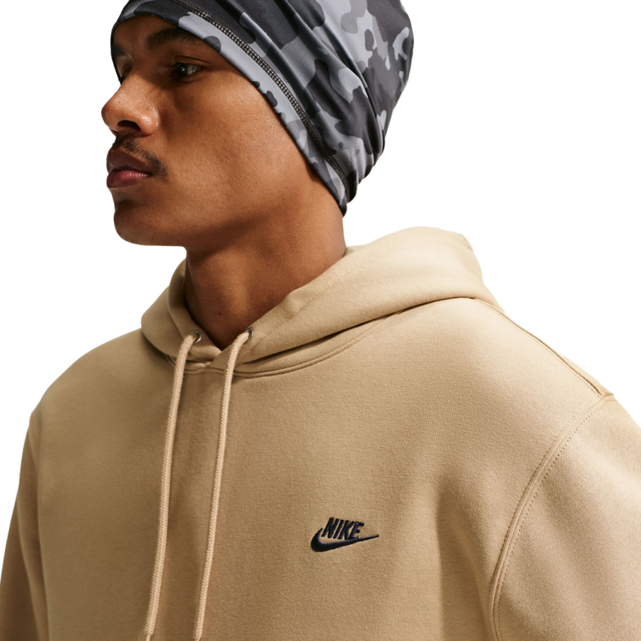 Nike Club Brushed Fleece Hoodie Image 3 of 5. Tap to open photo gallery.