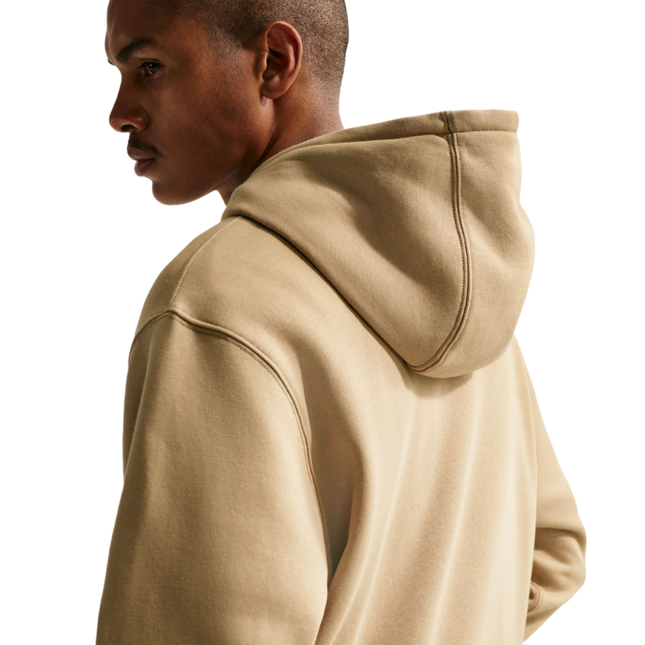 Nike Club Brushed Fleece Hoodie Image 4 of 5. Tap to open photo gallery.