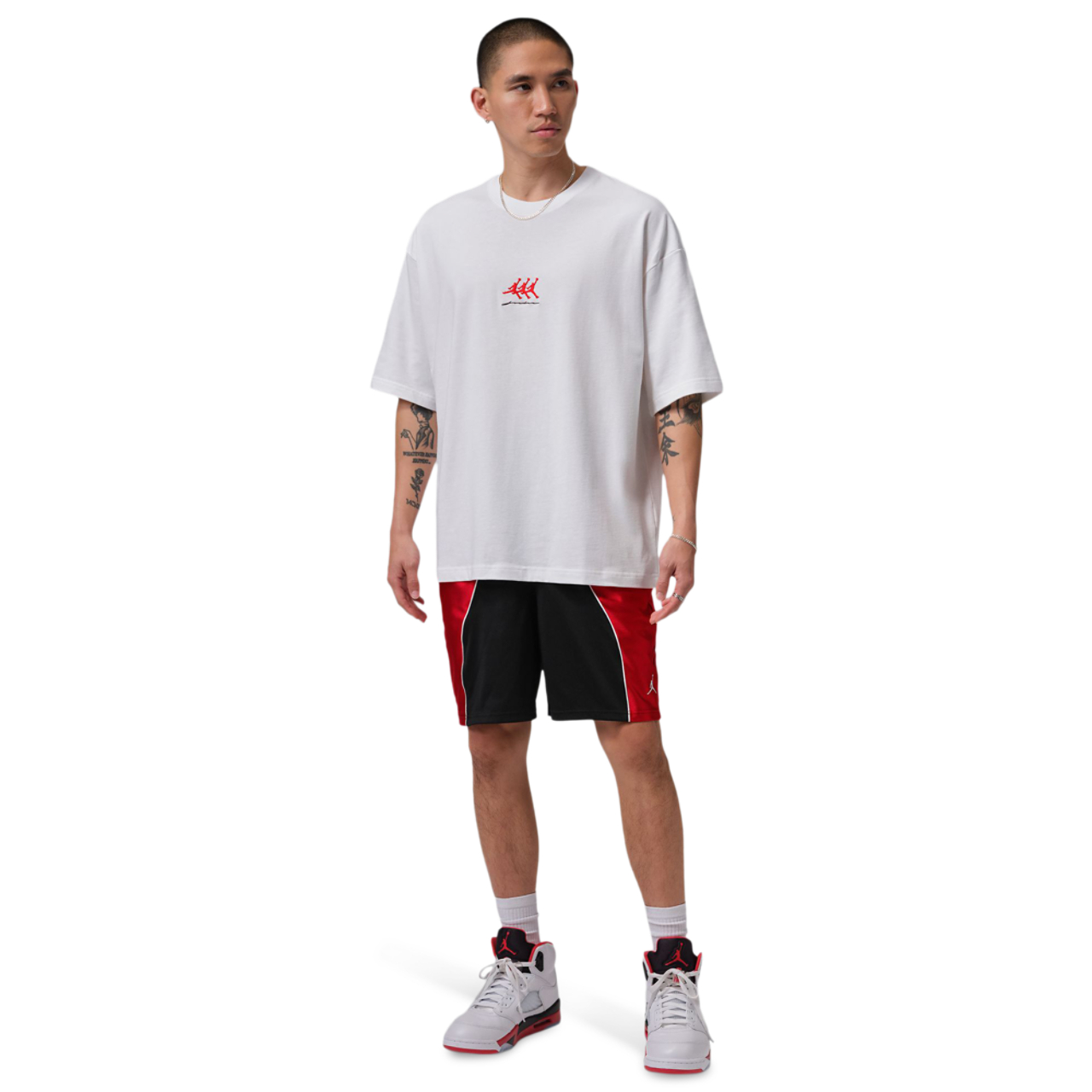 Jordan Flight GFX Oversize Tee Image 2 of 5. Tap to open photo gallery.