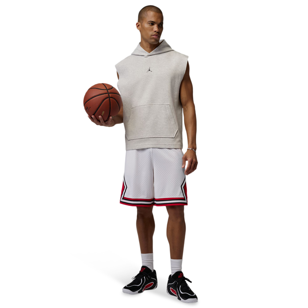 Jordan Hoop Sleeveless Hoodie Image 2 of 7. Tap to open photo gallery.