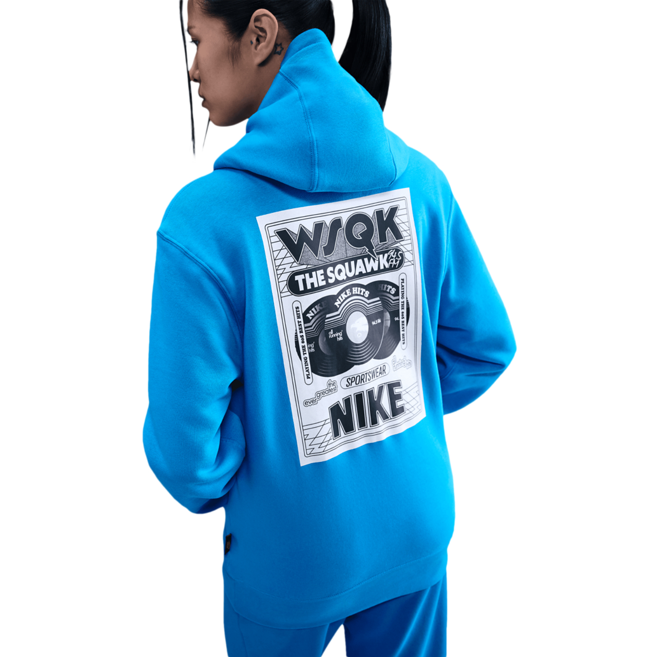 Nike Stranger Things 5 Club Fleece Hoody Wsqk Image 5 of 5. Tap to open photo gallery.