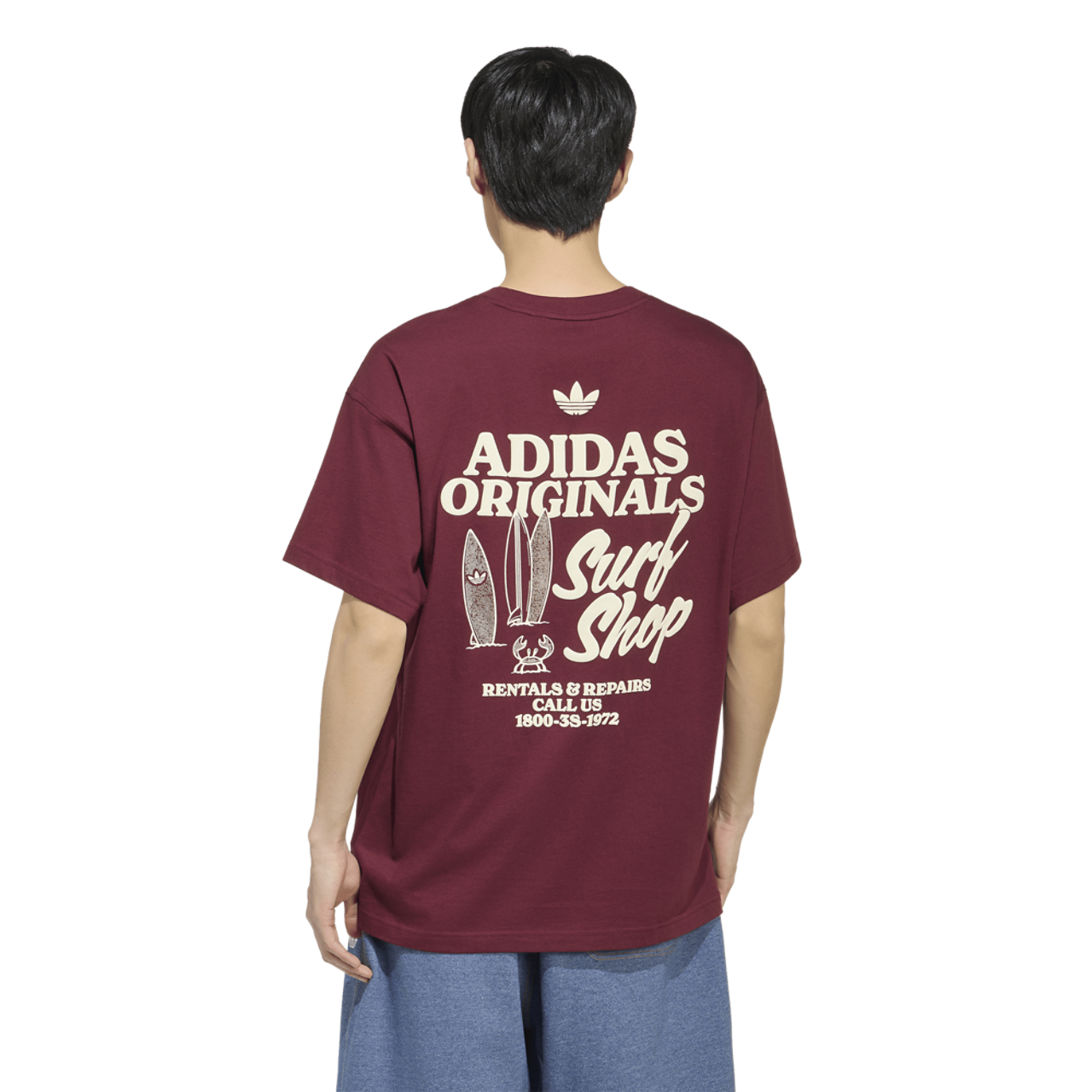 adidas Originals Surf Shop Tee Image 5 of 5. Tap to open photo gallery.