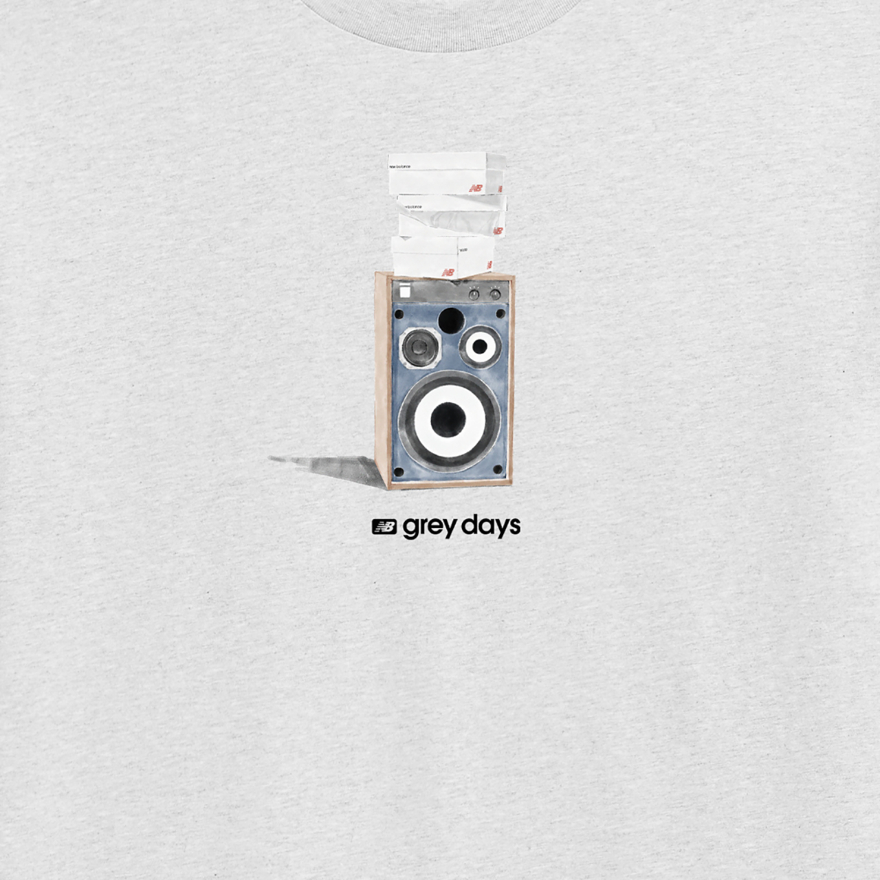 New Balance Grey Days Speaker Tee Image 2 of 3. Tap to open photo gallery.