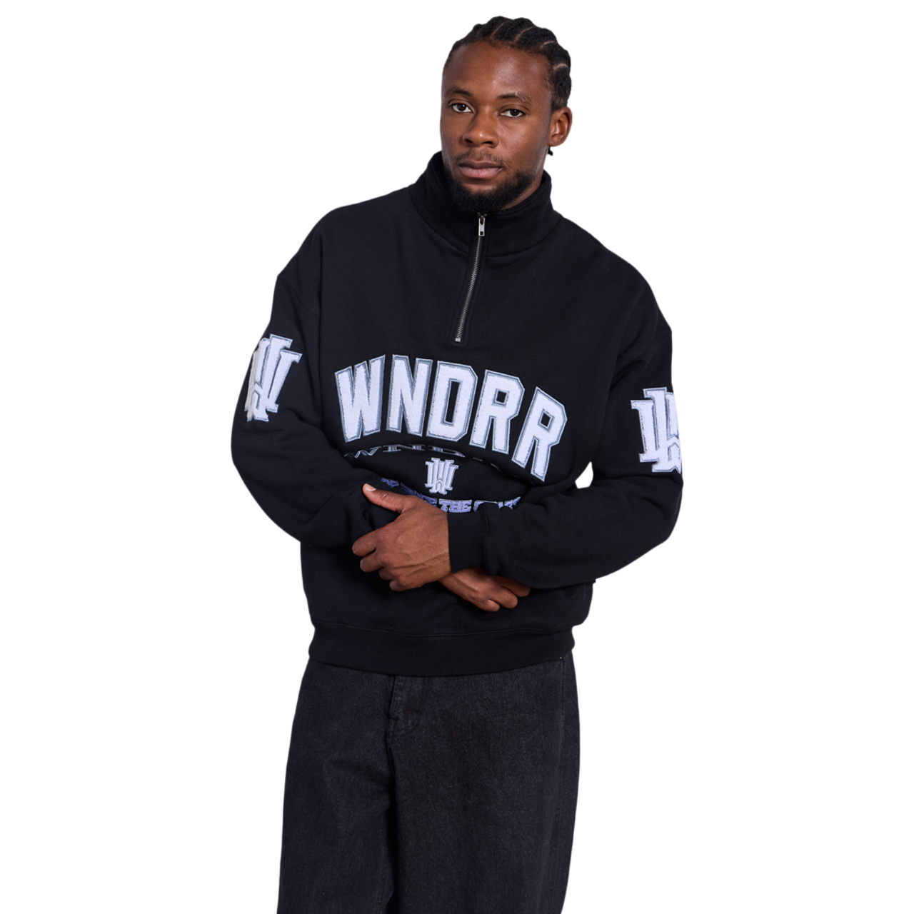 WNDRR Institute 1/4 Zip Sweatshirt Image 1 of 5. Tap to open photo gallery.