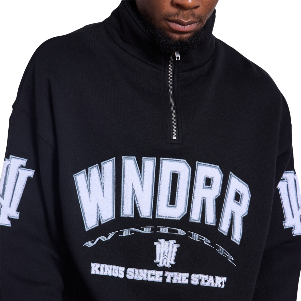 WNDRR Institute 1/4 Zip Sweatshirt Image 3 of 5. Tap to open photo gallery.