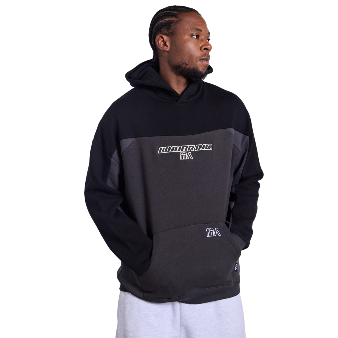 WNDRR Shoji Panel Hood Sweat Image 1 of 6. Tap to open photo gallery.