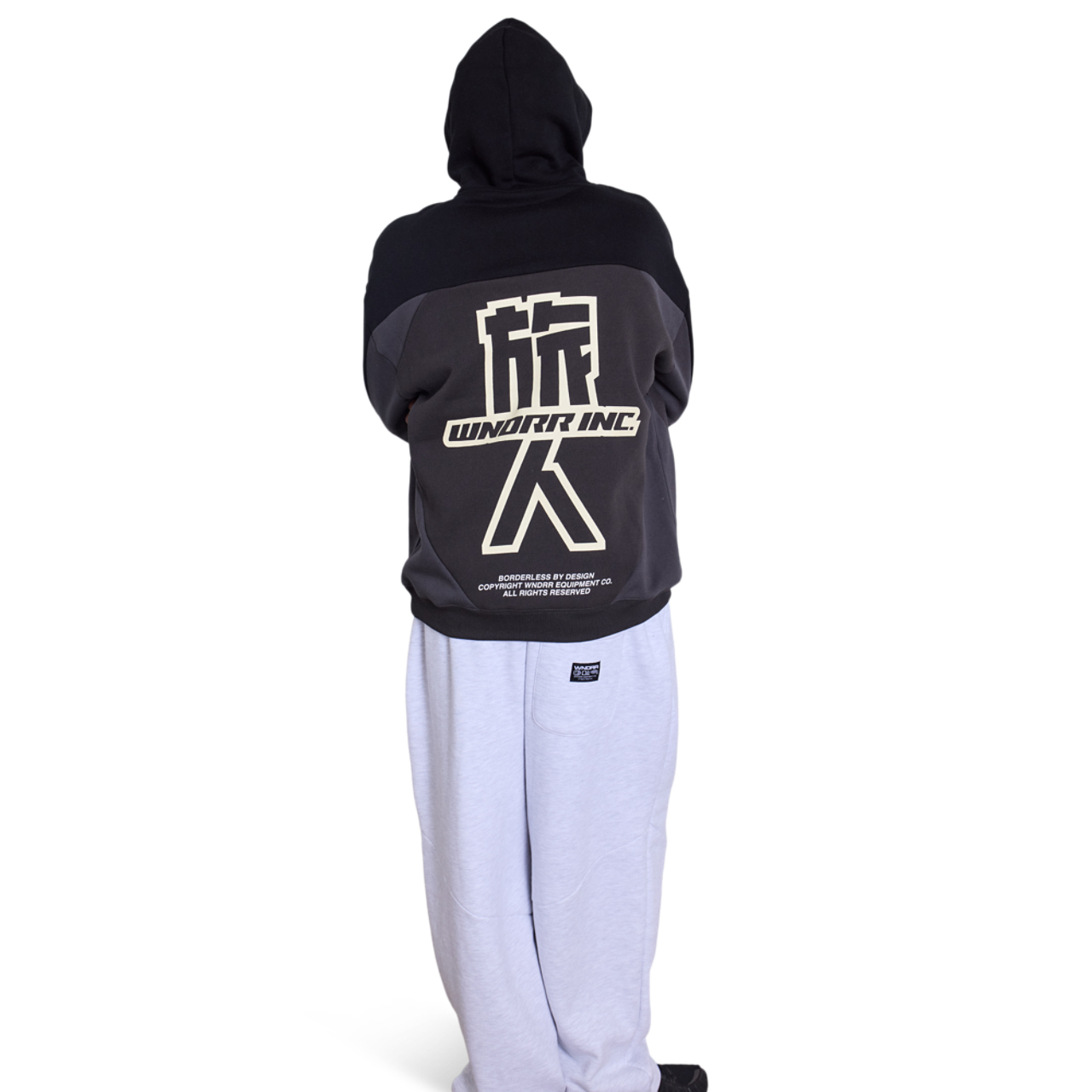 WNDRR Shoji Panel Hood Sweat Image 3 of 6. Tap to open photo gallery.