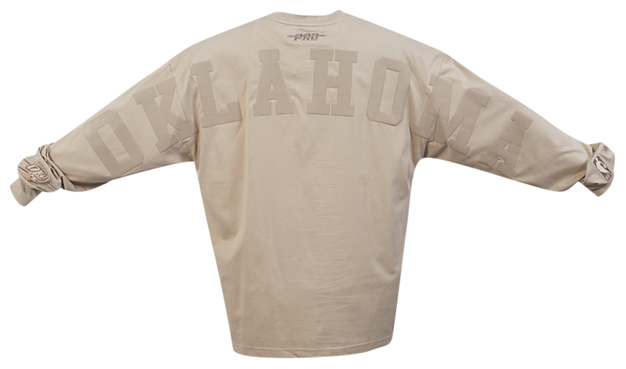 Pro Standard Wingspan Oklahoma City Thunder Drop Shoulder Long Sleeve Tee Image 5 of 7. Tap to open photo gallery.