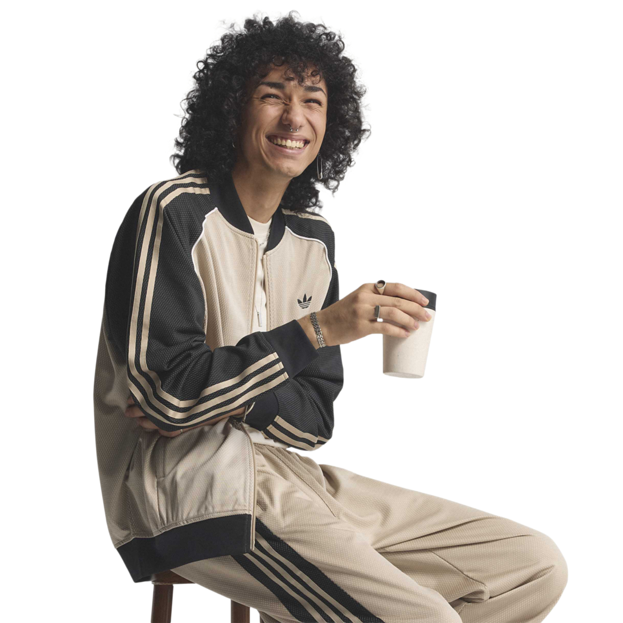 adidas Superstar Loosh Mesh Track Top Image 1 of 8. Tap to open photo gallery.