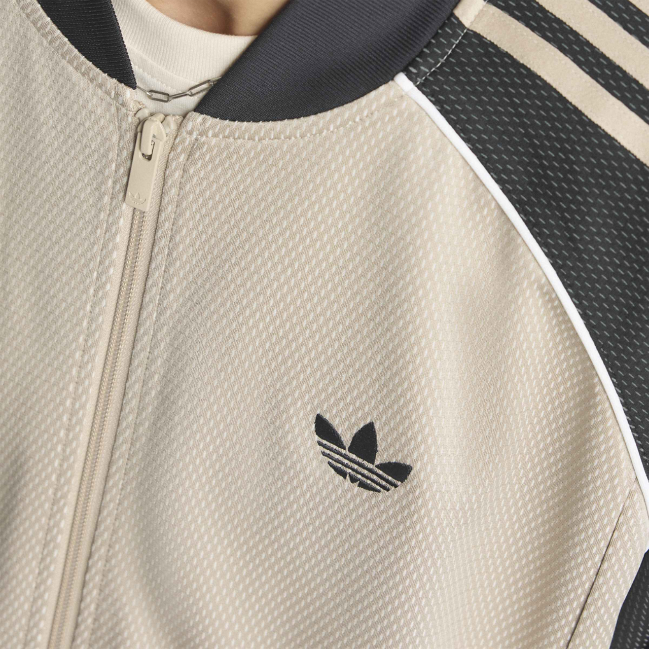 adidas Superstar Loosh Mesh Track Top Image 6 of 8. Tap to open photo gallery.