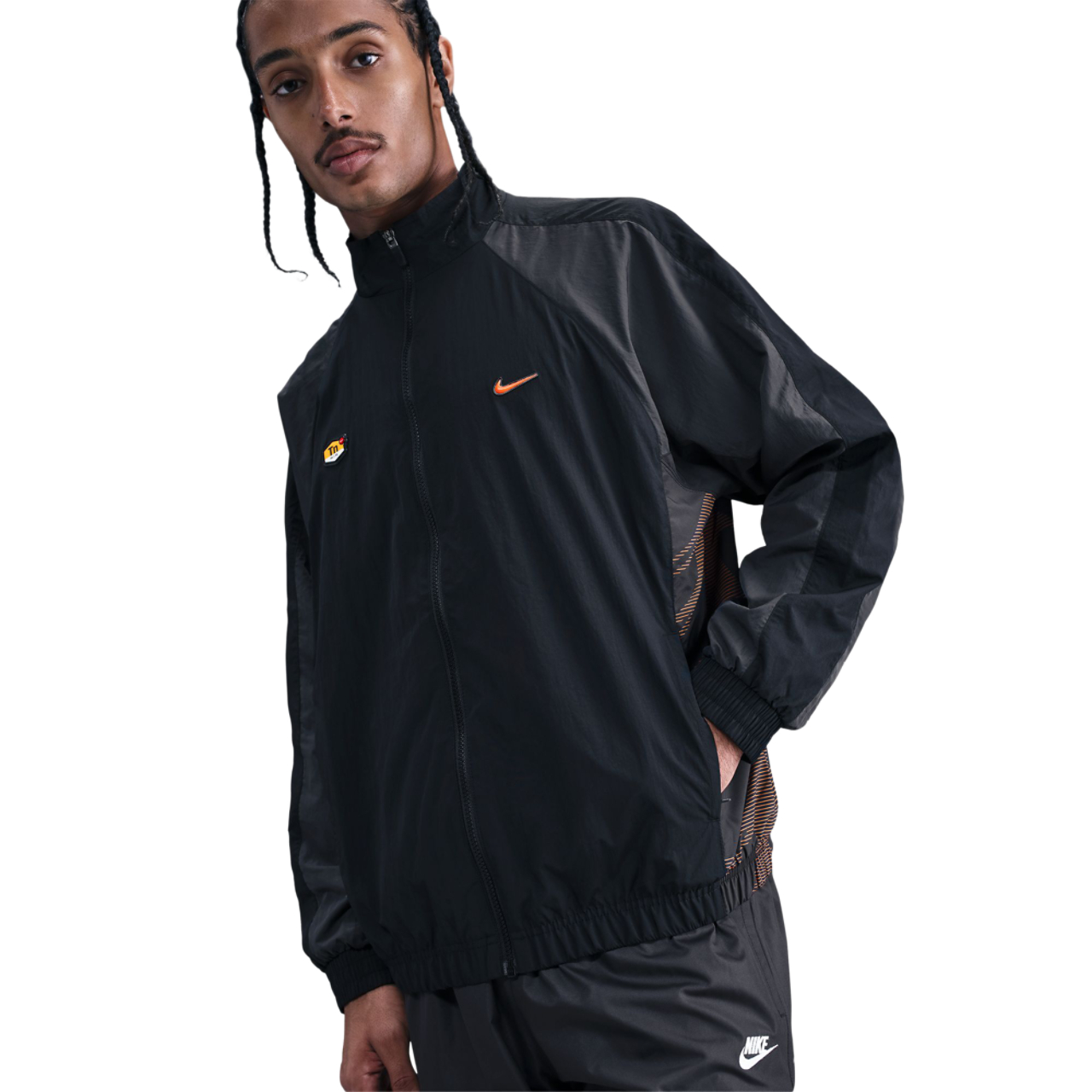 Nike Tuned Woven Tracktop Jacket Image 1 of 6. Tap to open photo gallery.