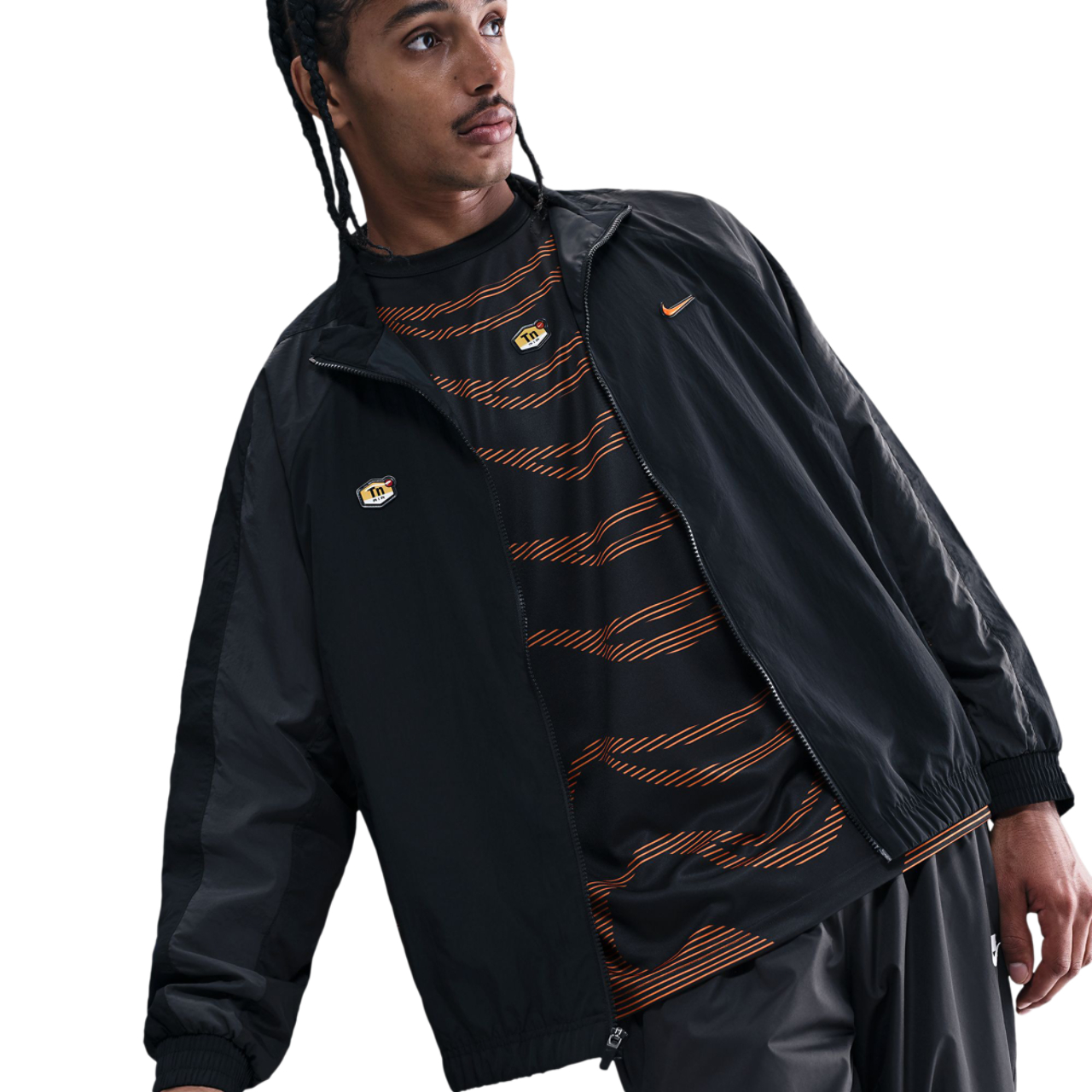 Nike Tuned Woven Tracktop Jacket Image 2 of 6. Tap to open photo gallery.
