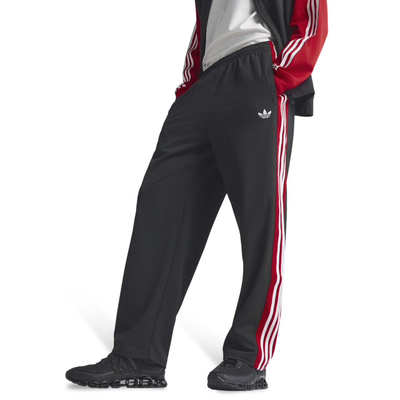 adidas Superstar Loose Mesh Trackpants Image 1 of 8. Tap to open photo gallery.
