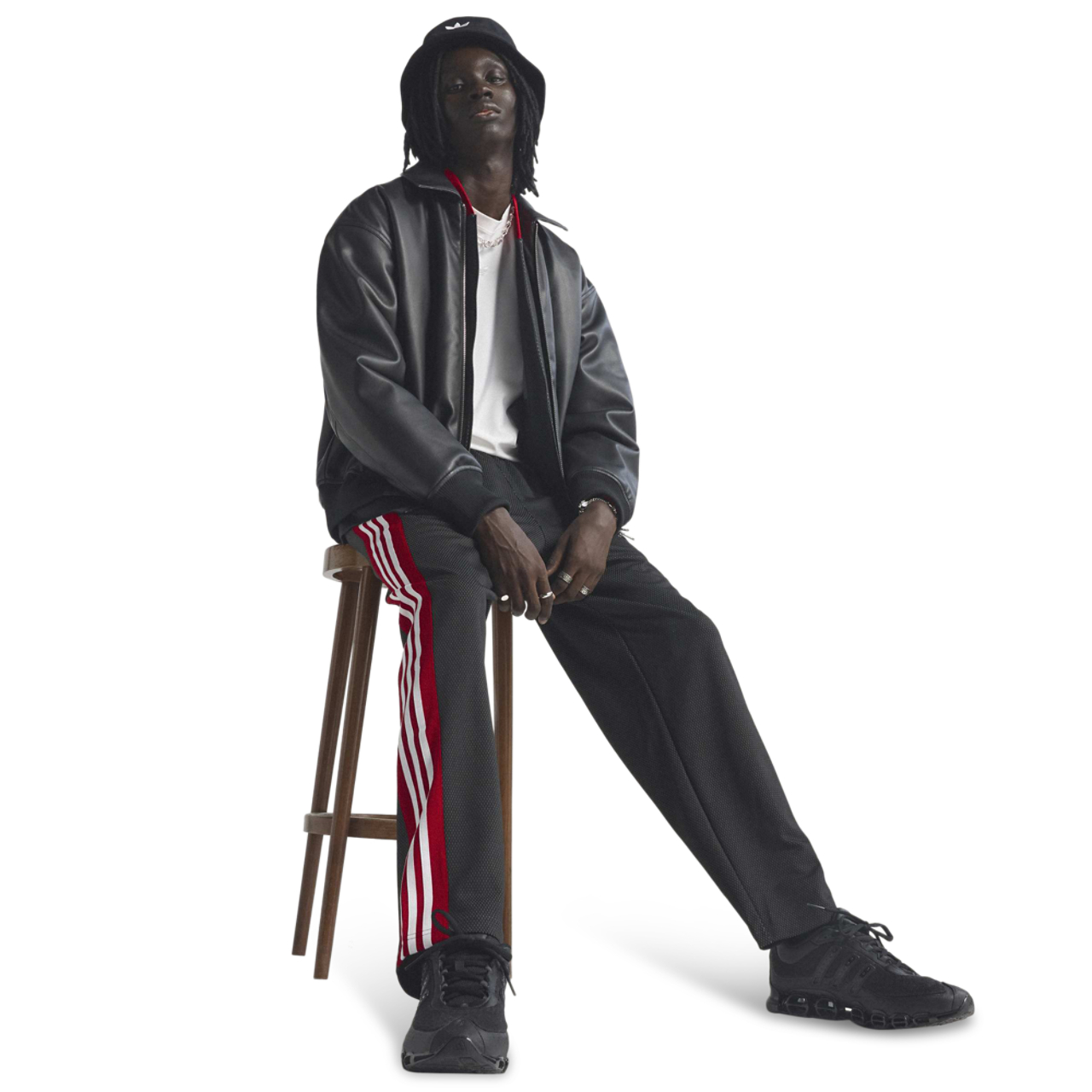 adidas Superstar Loose Mesh Trackpants Image 2 of 8. Tap to open photo gallery.