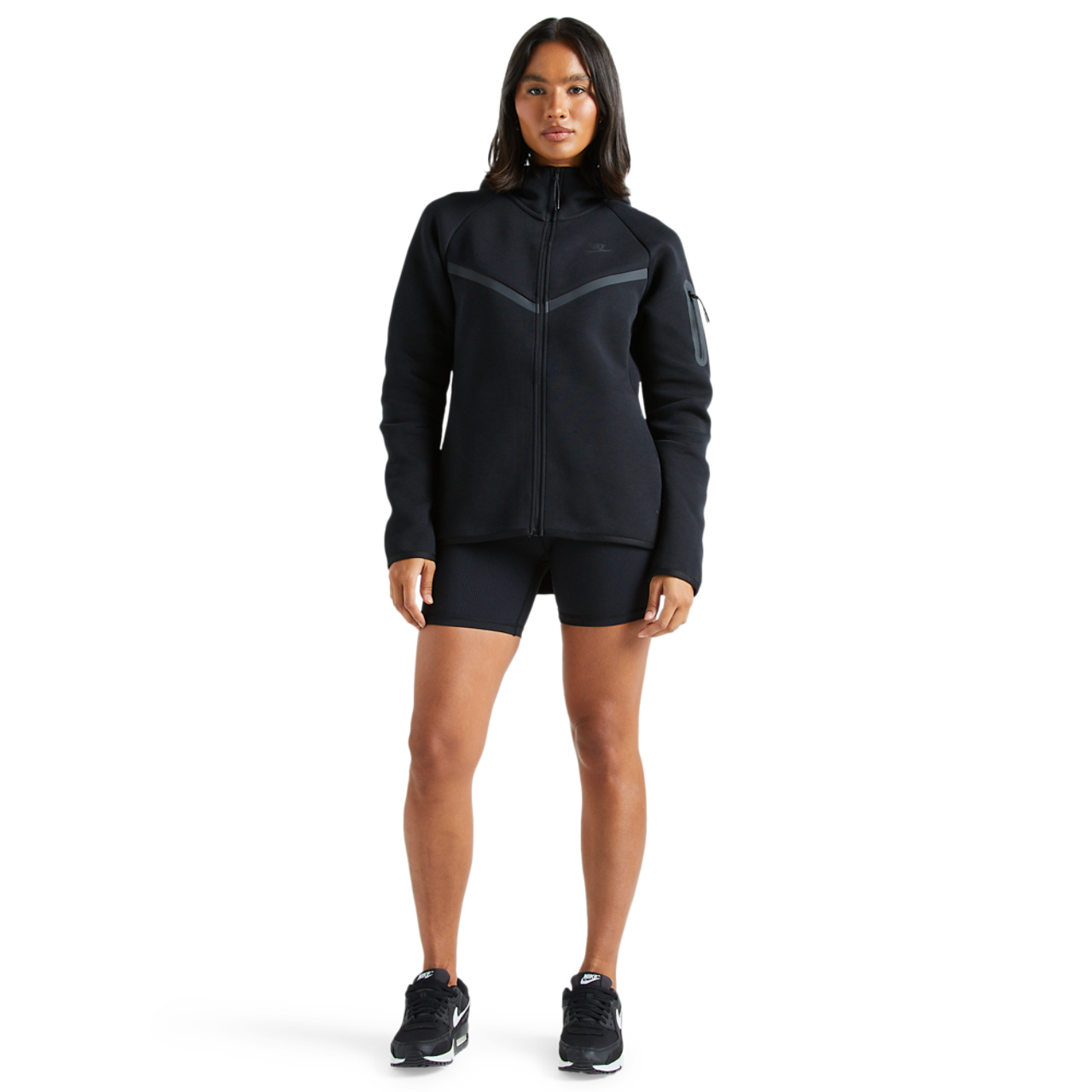 Nike Tech Fleece Oversized Full-Zip Hoodie Image 2 of 5. Tap to open photo gallery.