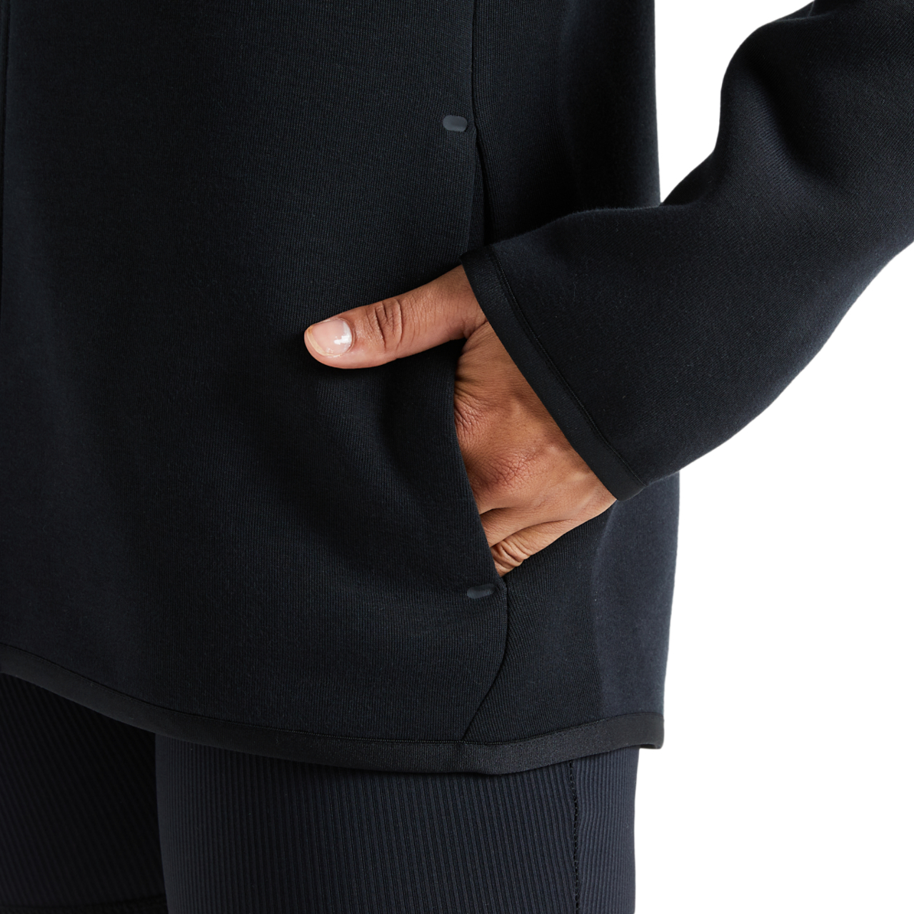 Nike Tech Fleece Oversized Full-Zip Hoodie Image 4 of 5. Tap to open photo gallery.
