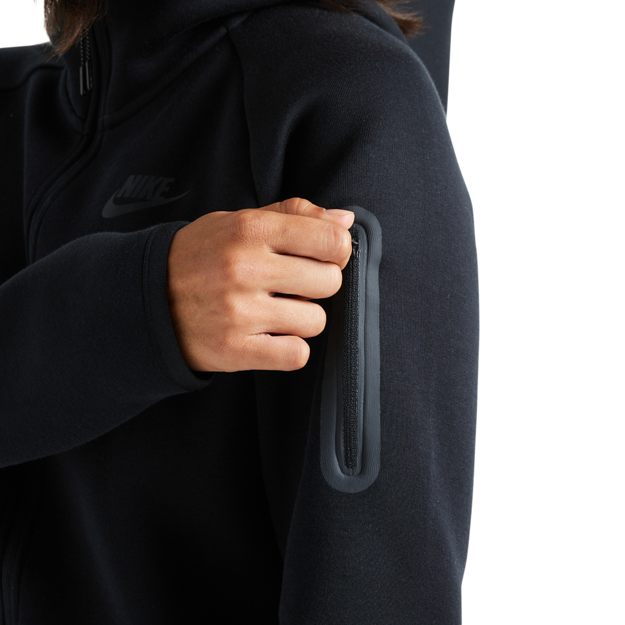 Nike Tech Fleece Oversized Full-Zip Hoodie Image 5 of 5. Tap to open photo gallery.