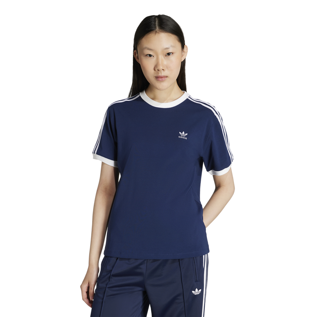 adidas 3 Stripe Tee Image 1 of 4. Tap to open photo gallery.