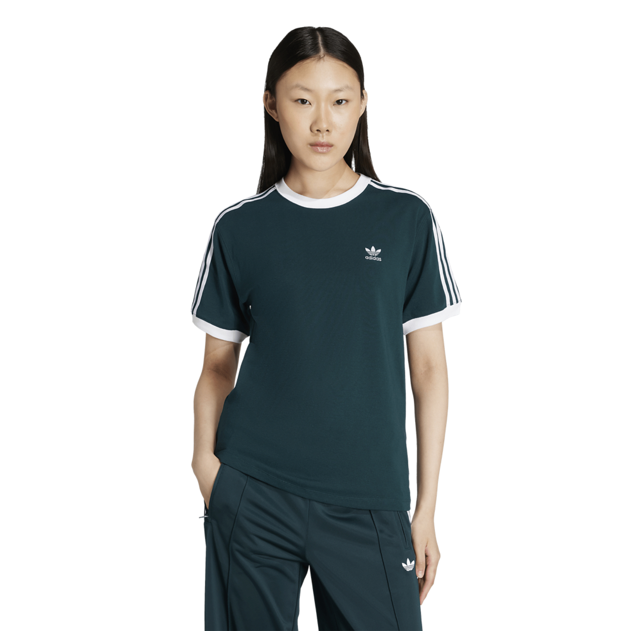 adidas 3 Stripe Tee Image 1 of 6. Tap to open photo gallery.