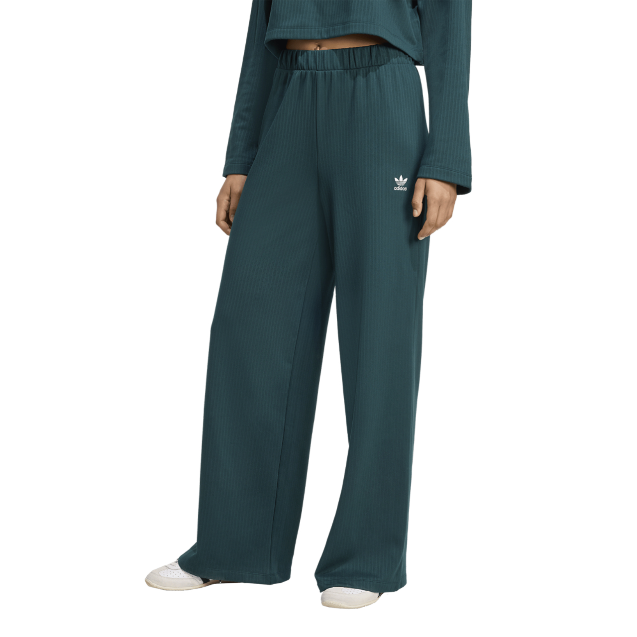 adidas Essentials Winterized Wide Rib Pant Image 1 of 5. Tap to open photo gallery.