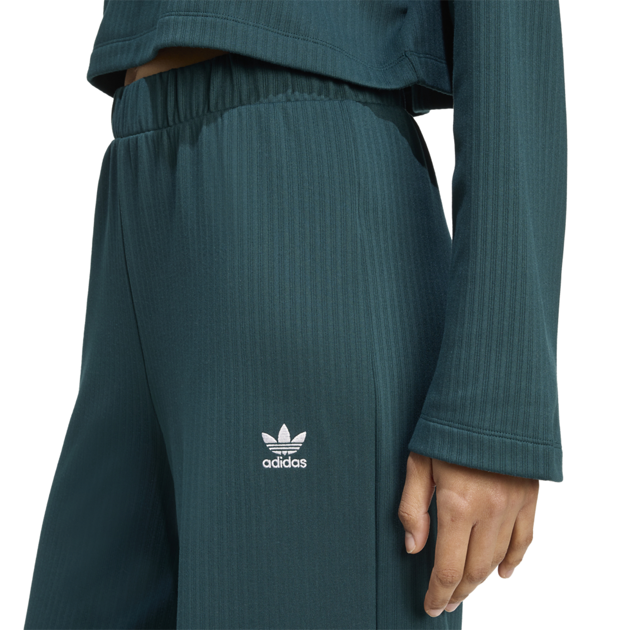 adidas Essentials Winterized Wide Rib Pant Image 4 of 5. Tap to open photo gallery.