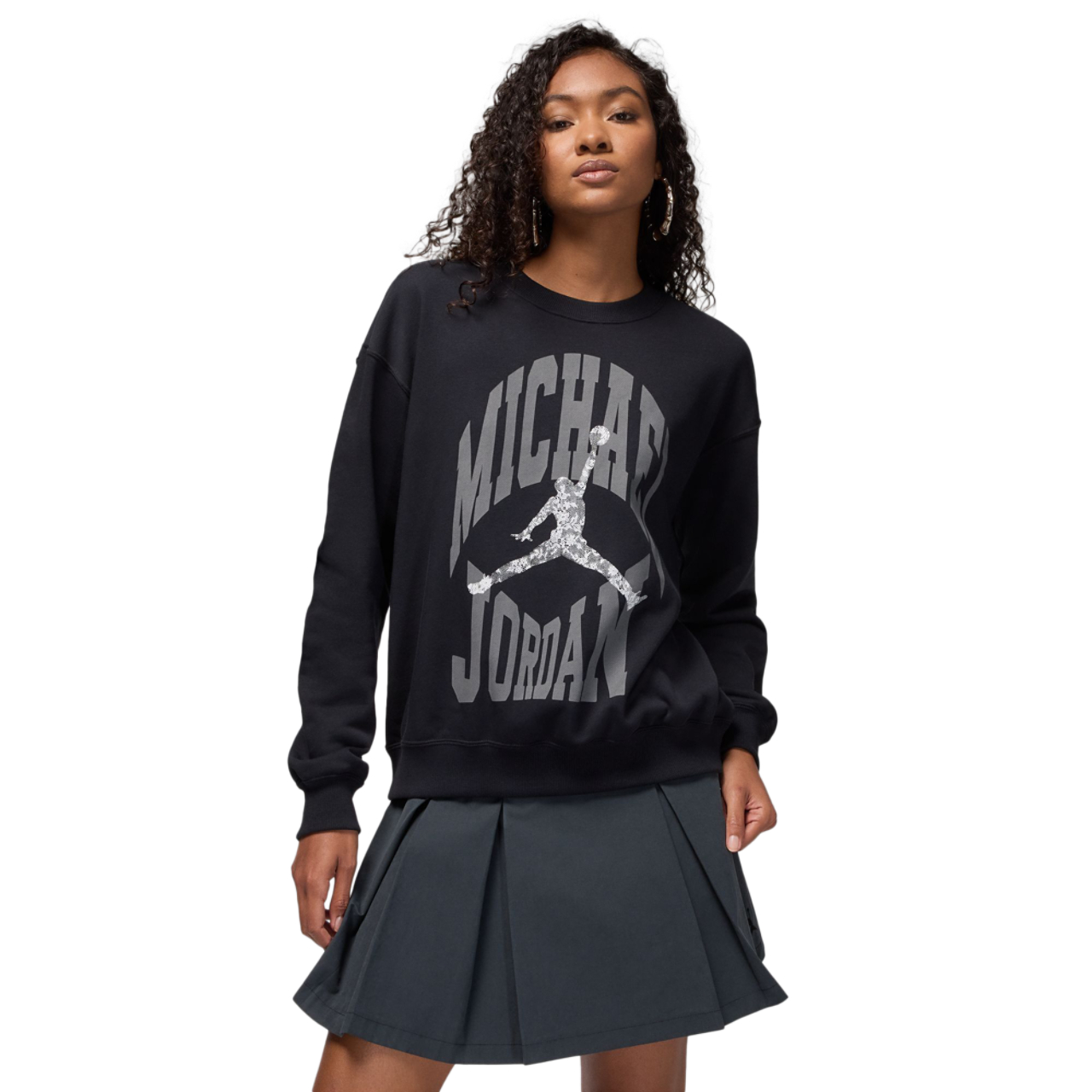 Jordan Brooklyn Fleece Crewneck Sweatshirt Image 1 of 6. Tap to open photo gallery.