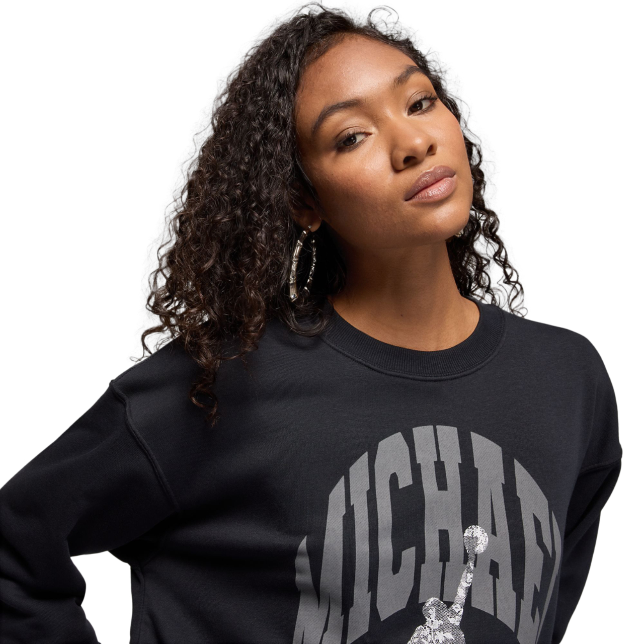 Jordan Brooklyn Fleece Crewneck Sweatshirt Image 3 of 6. Tap to open photo gallery.