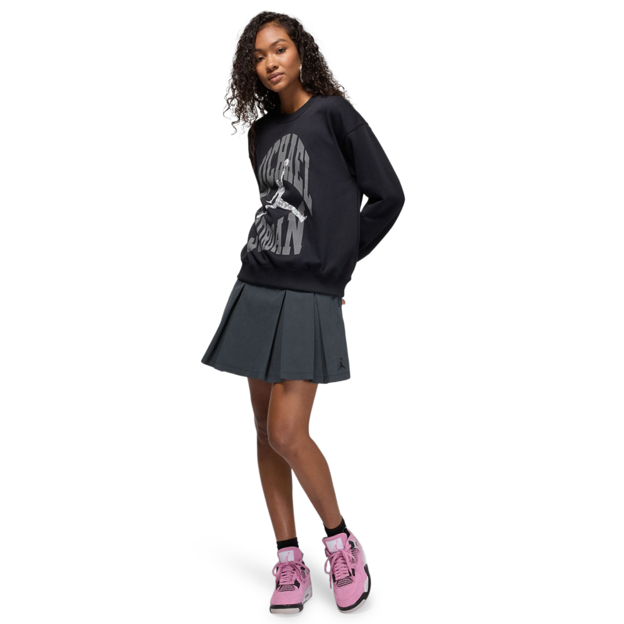 Jordan Brooklyn Fleece Crewneck Sweatshirt Image 6 of 6. Tap to open photo gallery.