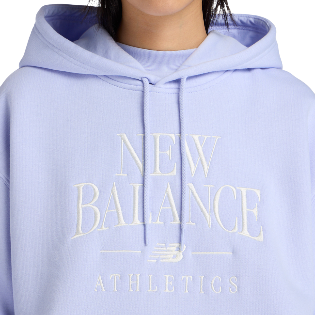 New Balance Linear Heritage Fleece Hoodie Image 5 of 7. Tap to open photo gallery.