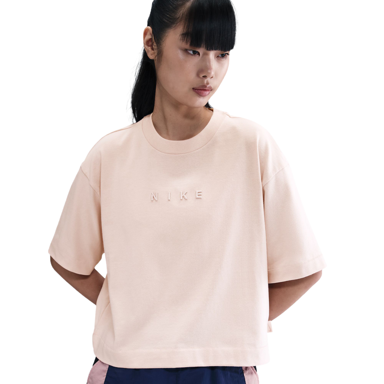 Nike Sportswear Boxy Short-Sleeve T-Shirt Image 1 of 5. Tap to open photo gallery.