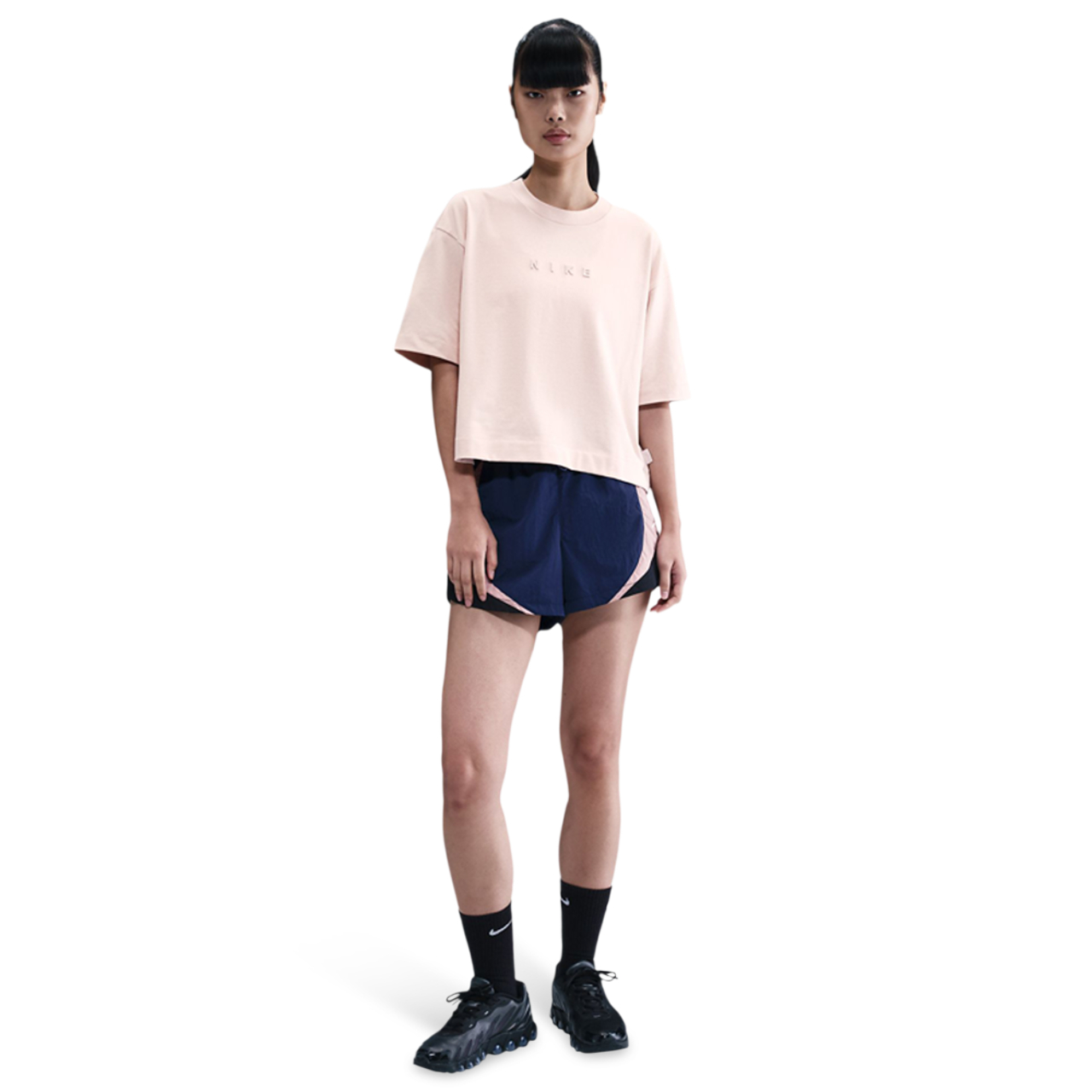 Nike Sportswear Boxy Short-Sleeve T-Shirt Image 2 of 5. Tap to open photo gallery.