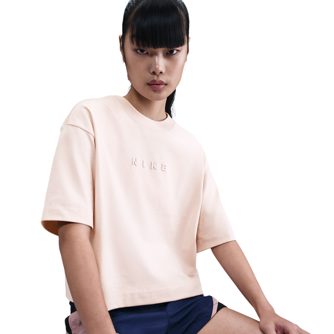 Nike Sportswear Boxy Short-Sleeve T-Shirt Image 5 of 5. Tap to open photo gallery.